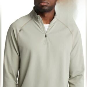 NWT RHONE Men's Sessions ¼ Zip Pullover, Sage Green, XL.